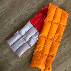 Stio Unisex Hometown Down Scarf Snap Closure Quilted Down Insulated 56”